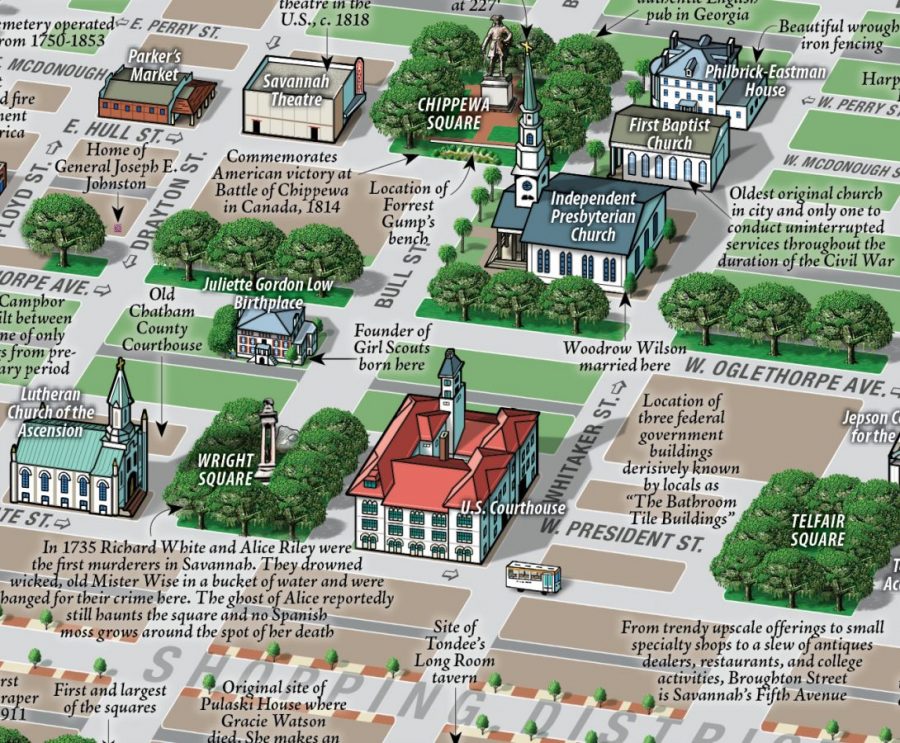 Savannah Map | Savannah Gift Box